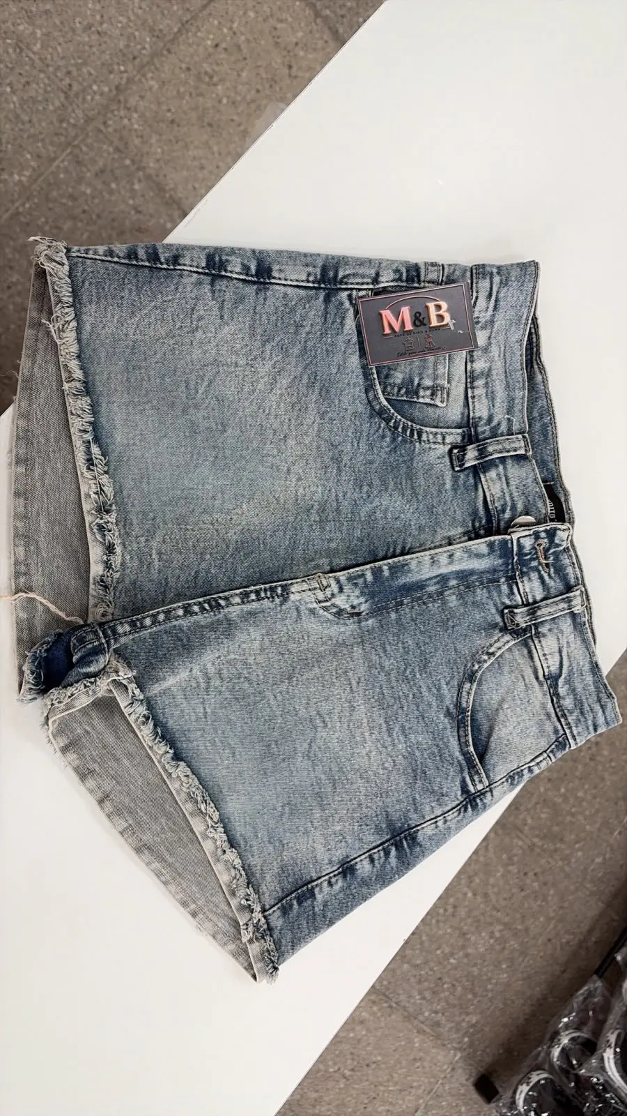 Short de jean mujer tiro alto clásico