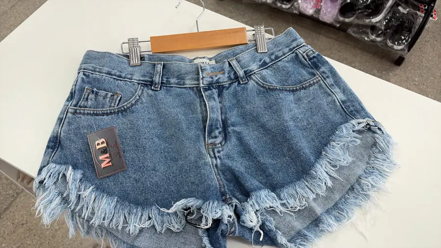 Short de jean mujer desflecado